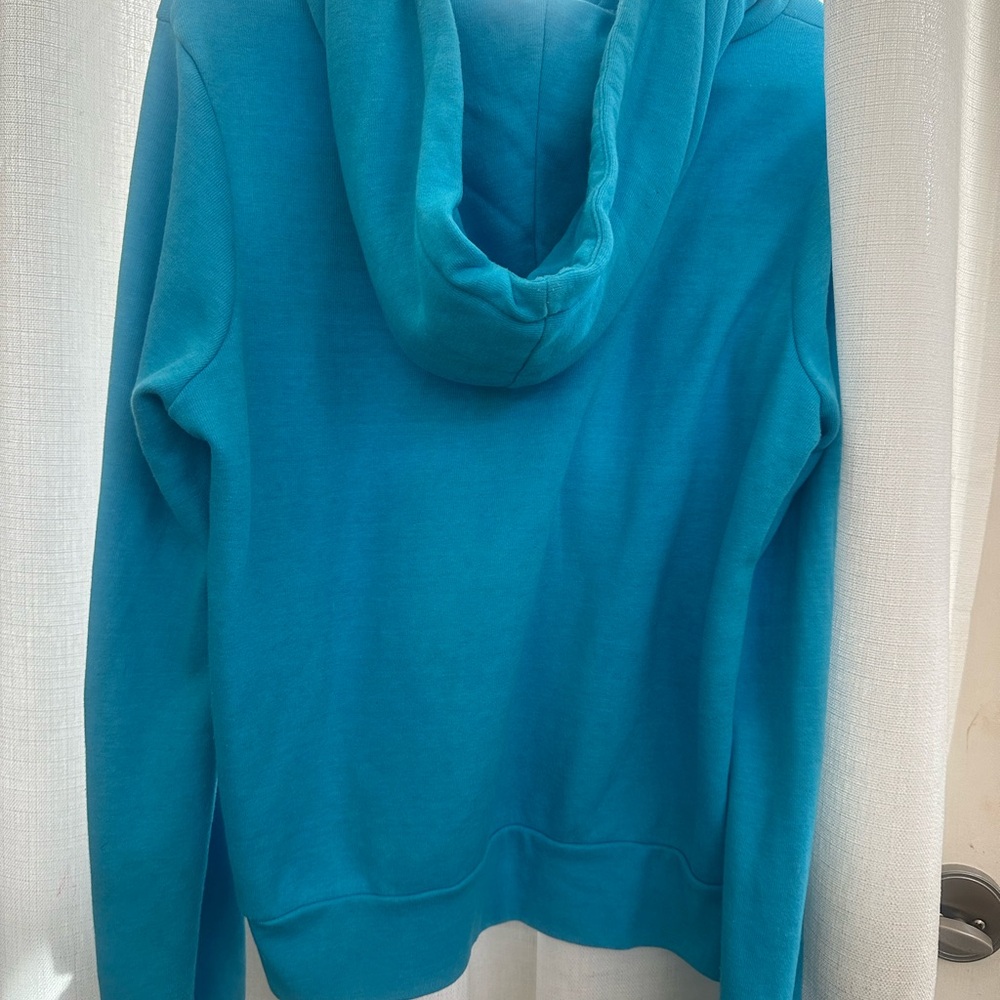 Aviator Nation Blue Hoodie with neon Rainbow Stripes - Picture 4 of 4